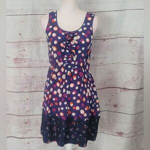 Anthropologie Moulinette Souers Polkadot Lace Trimmed Dress Size 2